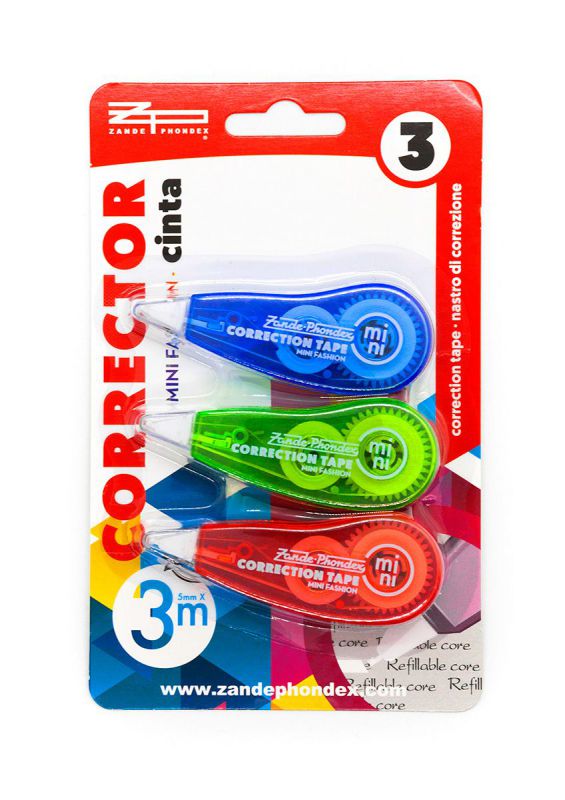 Blister cinta correctora mini 5mmx6m - Material de oficina, escolar y  papelería